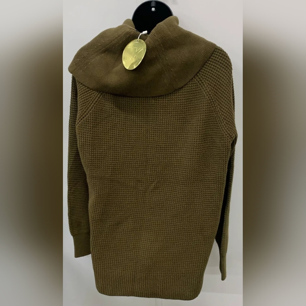 Michael Kors Ladies Olive Green Cowl-Neck Sweater Size L NWT MSRP $99.50 - Picture 5 of 6